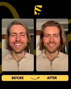 before en after sea salt spray