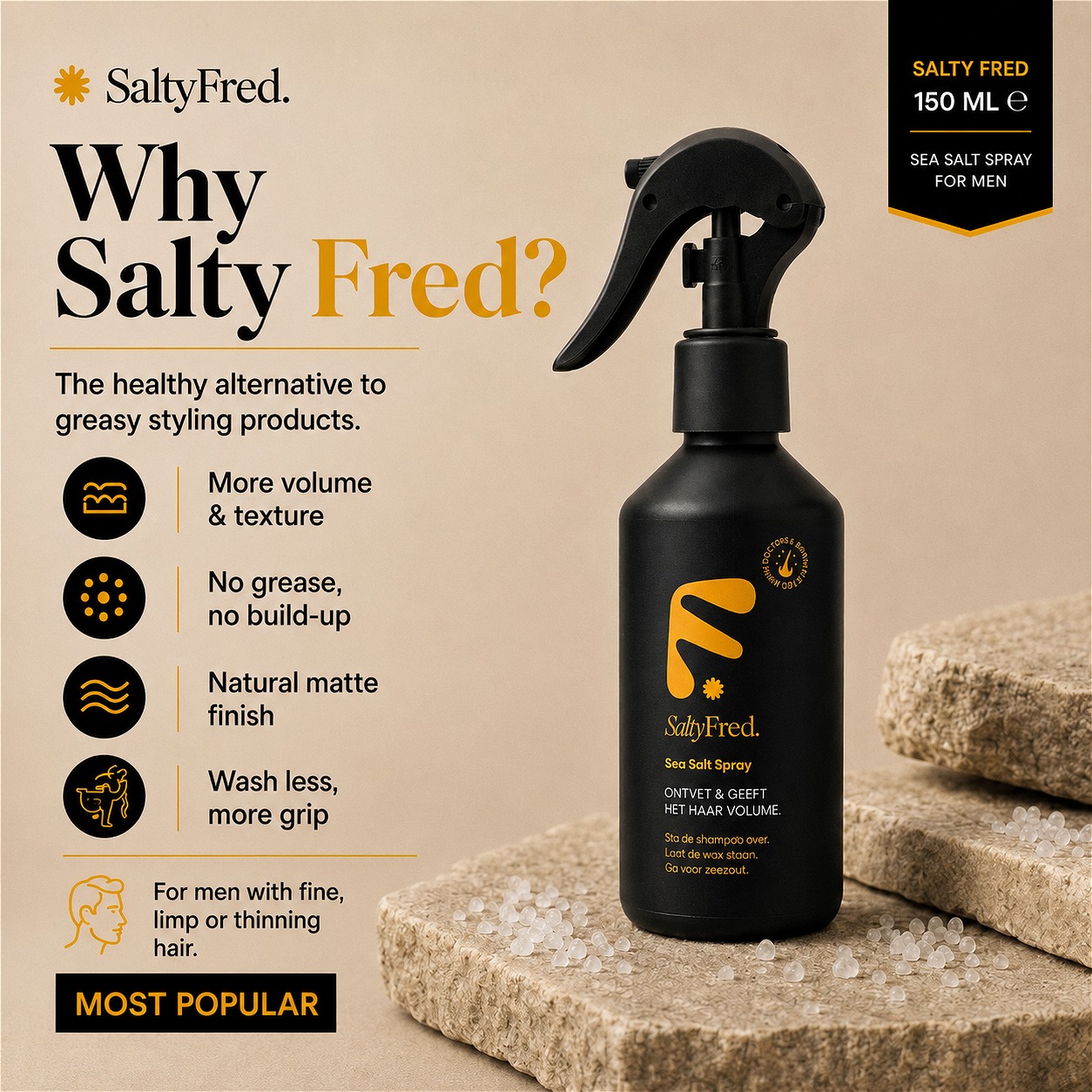 saltyfred for flat hair men