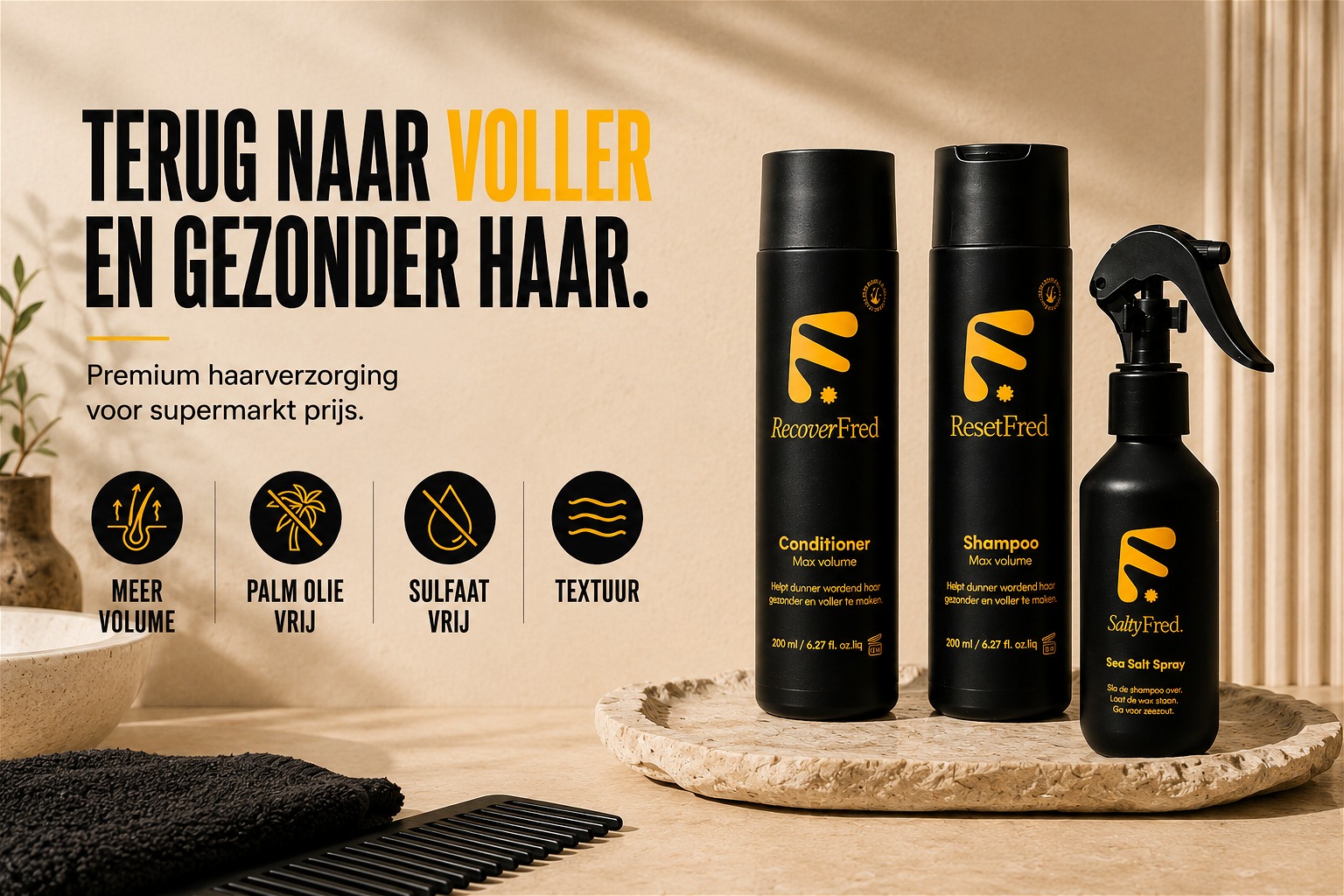 Volume shampoo voor mannen
